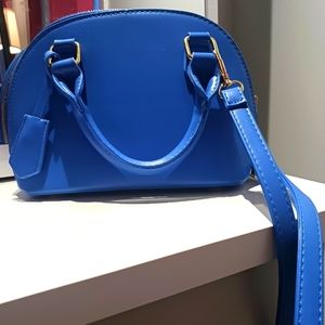 Blue mini crossbody bag